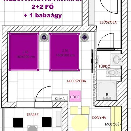 KLEOPÁTRA Stúdió Apartman Hajdúszoboszló Esterno foto